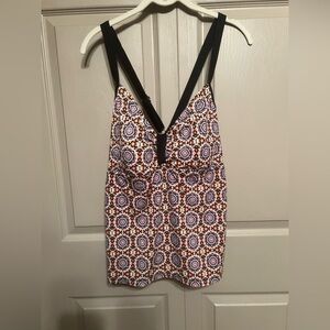 Patterned Women's Swim Top